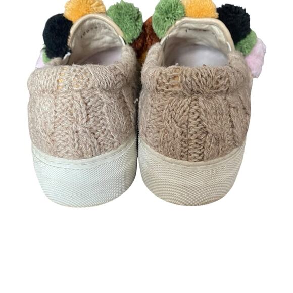 Joshua Sanders Pom Pom Slip On Sneakers Tan size 36 size 6 US - Picture 4 of 10